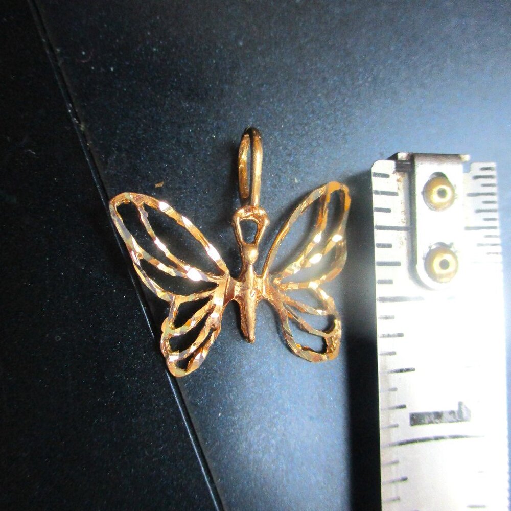 Gold Butterfly Charm